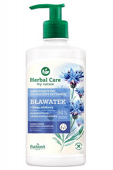 Успокаивающий гель для интимной гигиены Farmona Herbal Care Василек, 330 мл