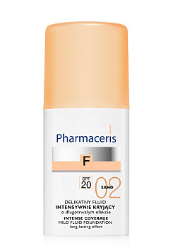 Нежный тональный флюид Pharmaceris F SPF 20 (тон 02 песочный), 30 мл