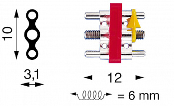 Винт ортодонтический расширяющий стандартный Lewa Dental 1006А-12