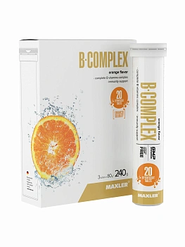 БАД Maxler Гиалуроновая кислота с Витамином C шипучие таблетки 20 шт со вкусом апельсина, для волос, кожи и ногтей