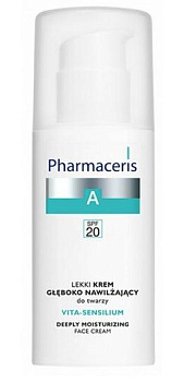 Легкий глубоко увлажняющий крем для лица Pharmaceris A Vita-Sensilium SPF 20, 50 мл
