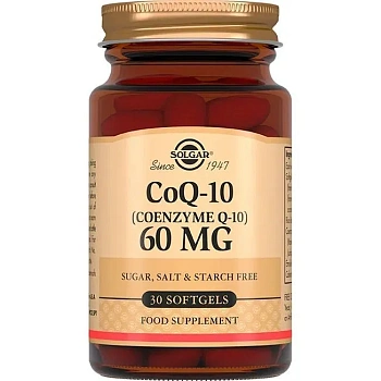 БАД Solgar Коэнзим Q-10 60 мг (капсулы), 30 шт