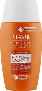 Флюид для чувствительной кожи Rilastil Sun System SPF 50 с pro-DNA complex, 50 мл